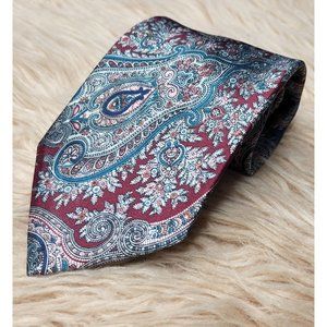 STUNNING! JOHN WEITZ PAISLEY HANDMADE NECK-TIE